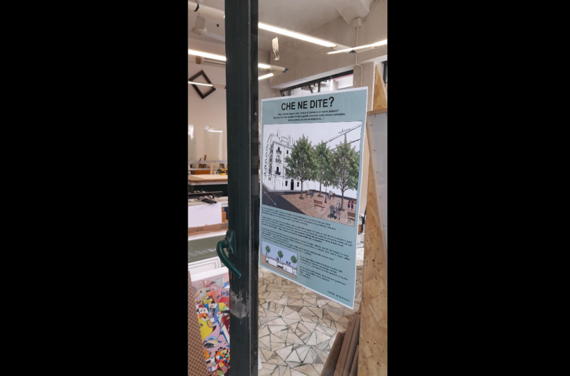 Bari, la proposta in via Pinto: «Una piazza verde e un parcheggio al posto del cratere che c’è ora»