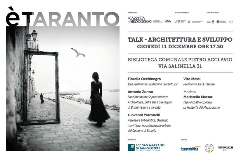 A «È Taranto» si parla di architettura e sviluppo: una città che vive nel continuo gesto di reinventarsi