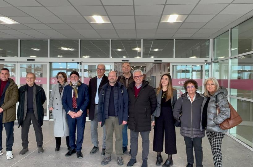 I rappresentanti degli ordini sanitari in visita al nuovo ospedale San Cataldo di Taranto