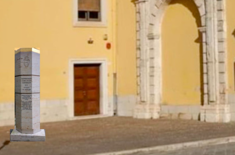 Foggia, sorger&agrave; in piazza Nigri la stele dedicata all&rsquo;imperatore Federico II 