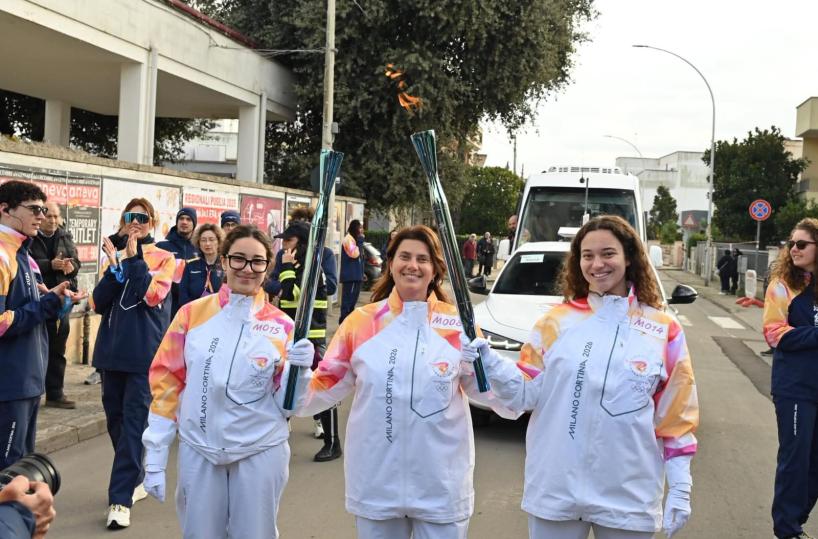 La Fiamma Olimpica torna a Nard&ograve;: una storia di famiglia vent&rsquo;anni dopo Torino 2006