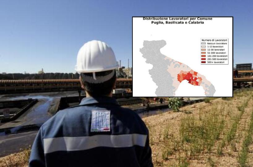 L&rsquo;Ilva e la mappa operaia, non c'&egrave; solo il Tarantino: ecco la distribuzione dei lavoratori