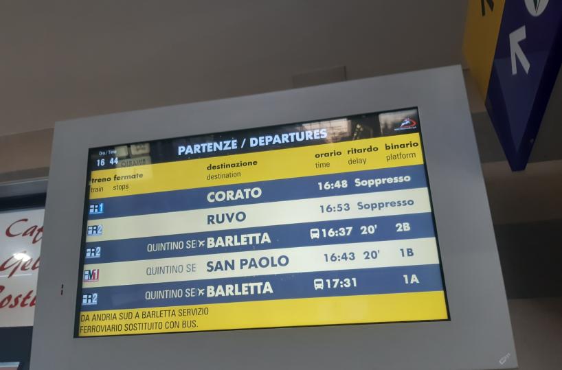 Treni della Nord Barese in tilt, l'ira dei pendolari: &laquo;Ritardi e soppressioni continui&raquo;