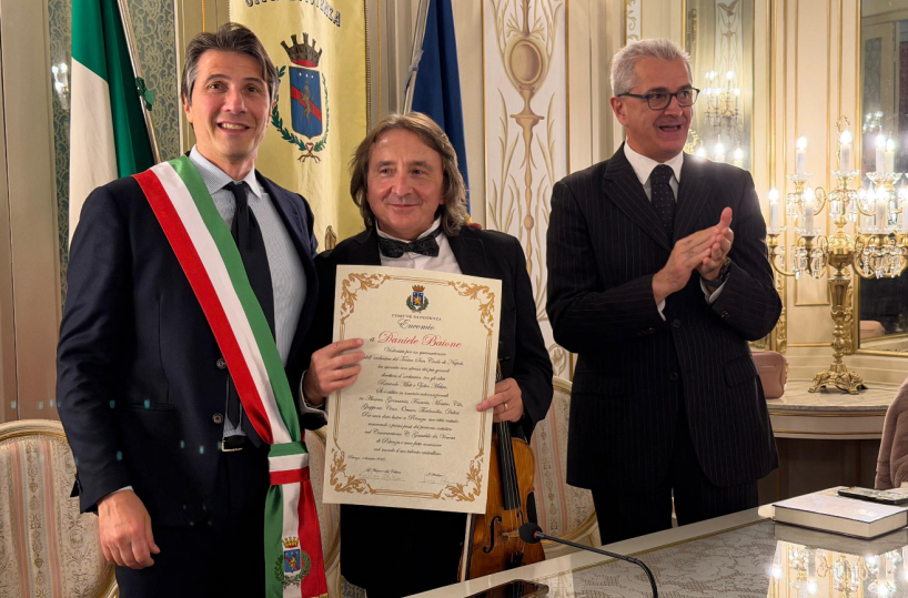 Potenza, l&rsquo;omaggio del Comune al violinista Daniele Baione