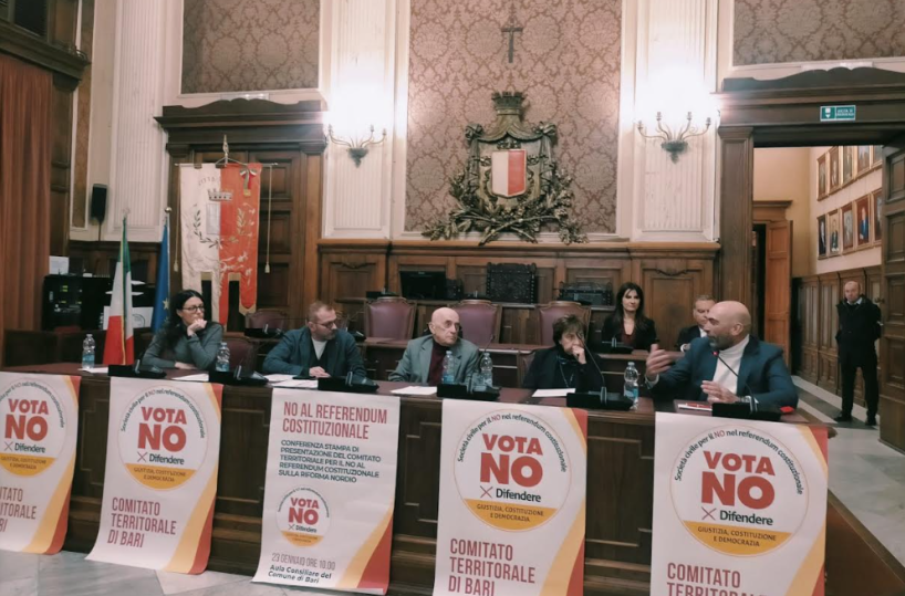 Bari, Leccese: &laquo;Noi siamo per il confronto per il referendum sulla giustizia&raquo; 
