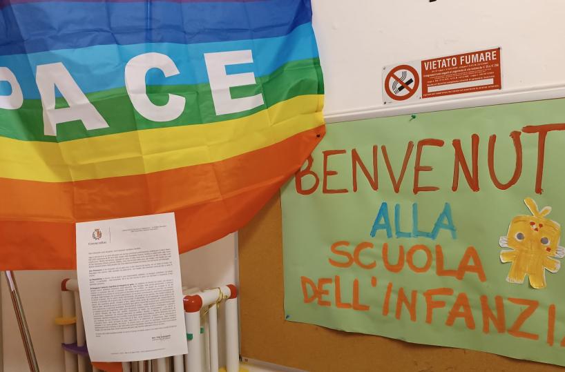 Bandiere della pace negli asili di Bari: &laquo;Per un domani pi&ugrave; giusto&raquo;