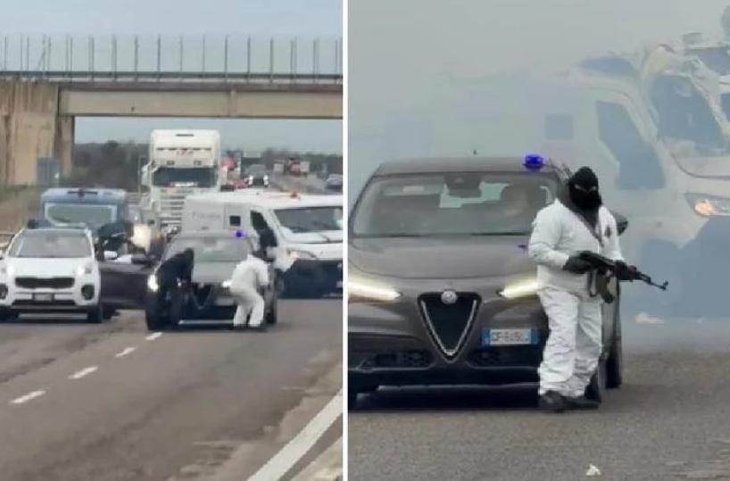 L'assalto al portavalori sulla Brindisi-Lecce fa il giro del mondo. E gli utenti stranieri: &laquo;Ma &egrave; l'ICE di Trump?&raquo;