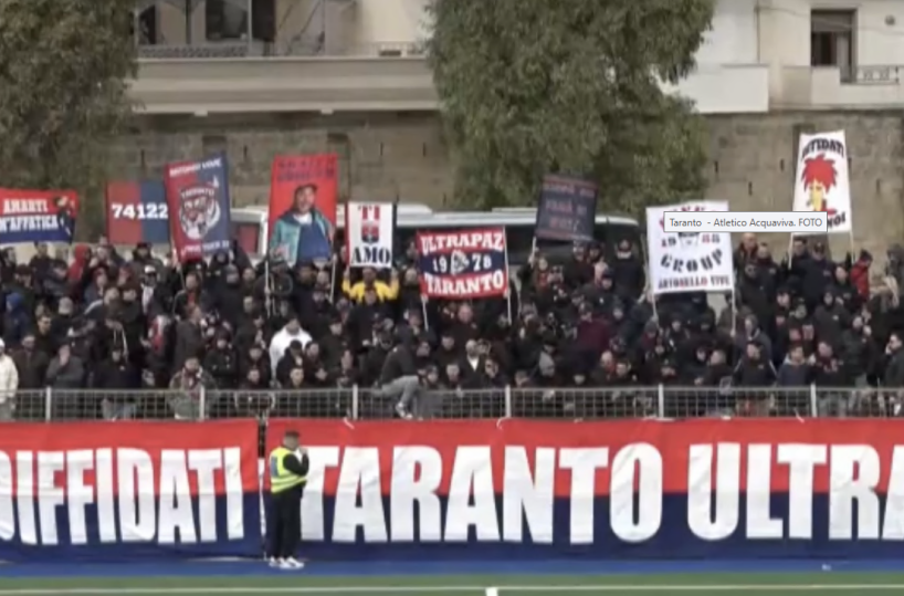 Il Taranto frena ancora ed esplode la contestazione dei tifosi
