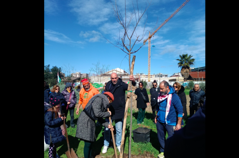 Bari, nel parco Gargasole piantato un albero in memoria di Pierpaolo Erriquenz: alla cerimonia anche Leccese