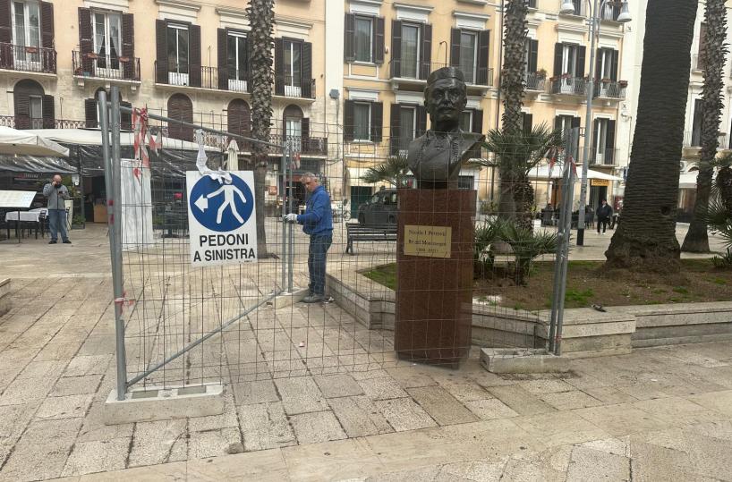 Dopo il danneggiamento &egrave; stato ripristinato a Bari il busto di Nicola I Mirkov Petrović