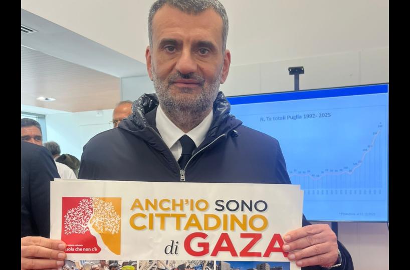 Appello per Gaza, l'associazione l'Isola che non c&rsquo;&egrave; scrive a Decaro, Meloni e von der Leyen: &laquo;Servono corridoi umanitari&raquo;