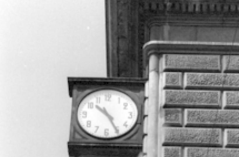 Face like Bellini on tourist film of Bologna station