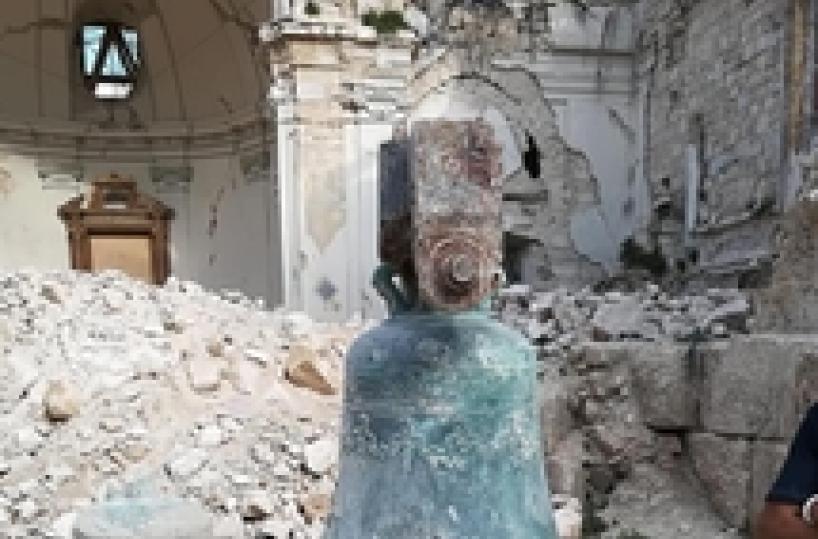 Ritrovate campane Basilica Norcia