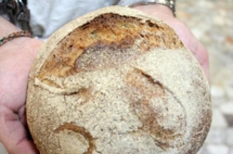 Bakery gives bread away to the needy