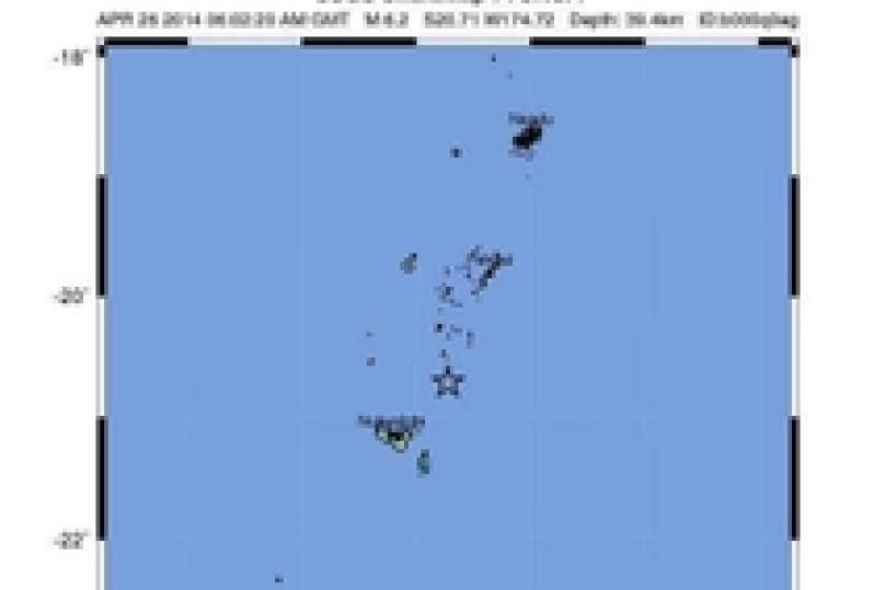 Terremoti al largo di Fiji