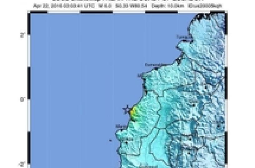 Terremoto in Ecuador, scossa di 6 gradi