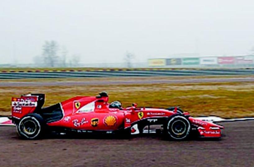 Giovinazzi debutto rosso  Ferrari in pista