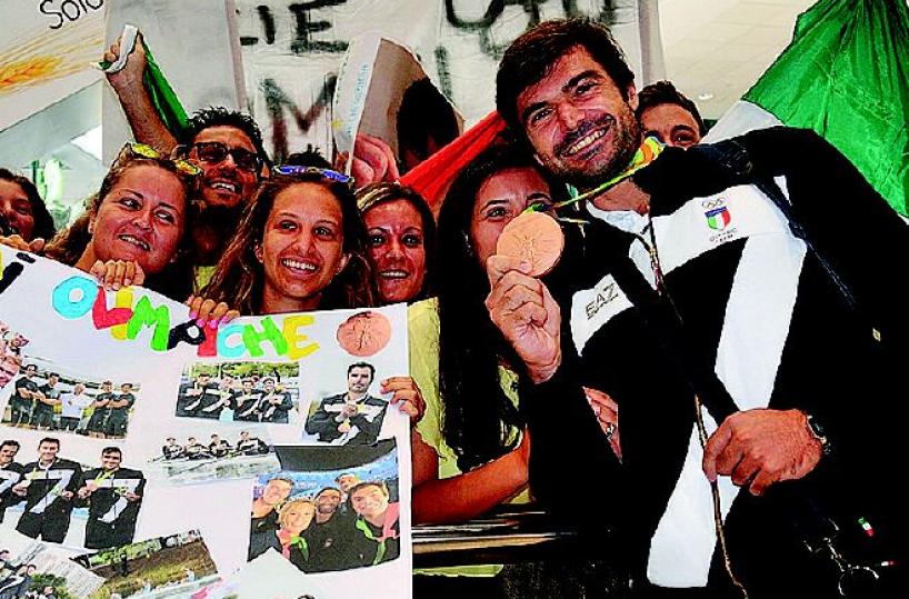 Montrone, da Rio a Bari la magia dei Cinque cerchi