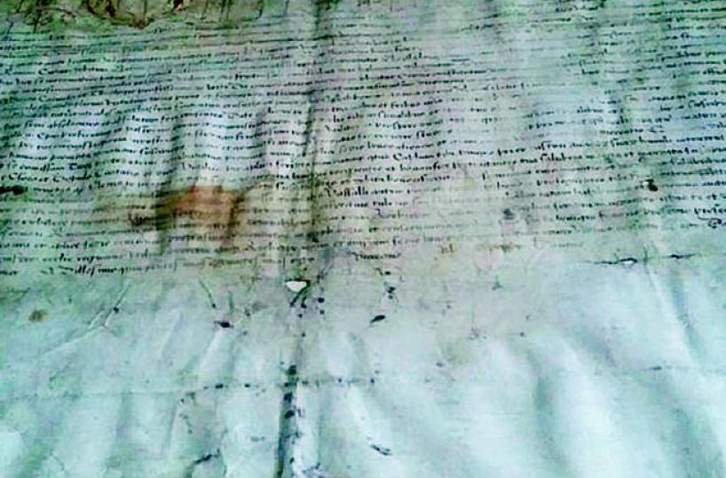 L'antica pergamena  &egrave; tornata a Bisceglie