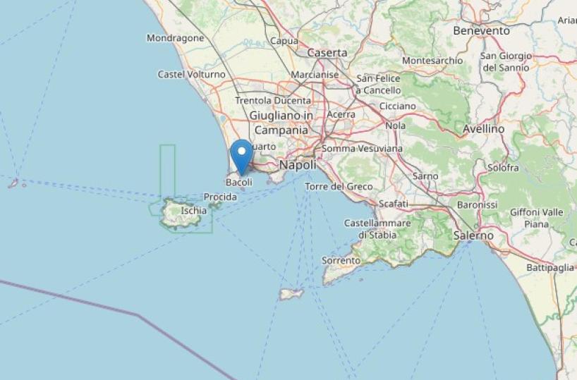 Scossa di terremoto di magnitudo 4 ai Campi Flegrei