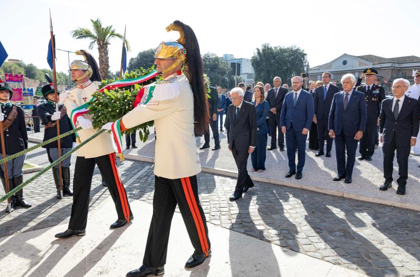 Mattarella a Porta San Paolo per anniversario Difesa di Roma