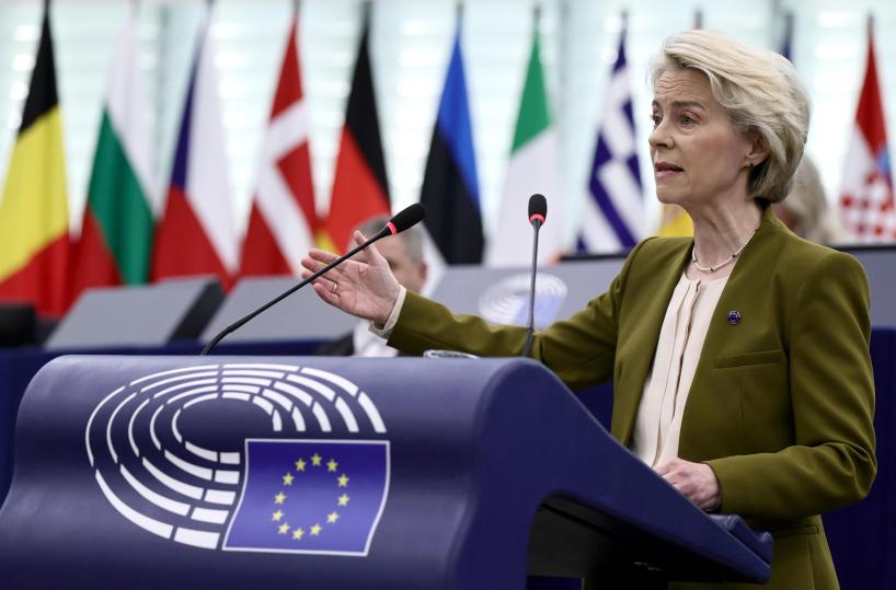 Von der Leyen, 'sospendere parte di intesa con Israele'