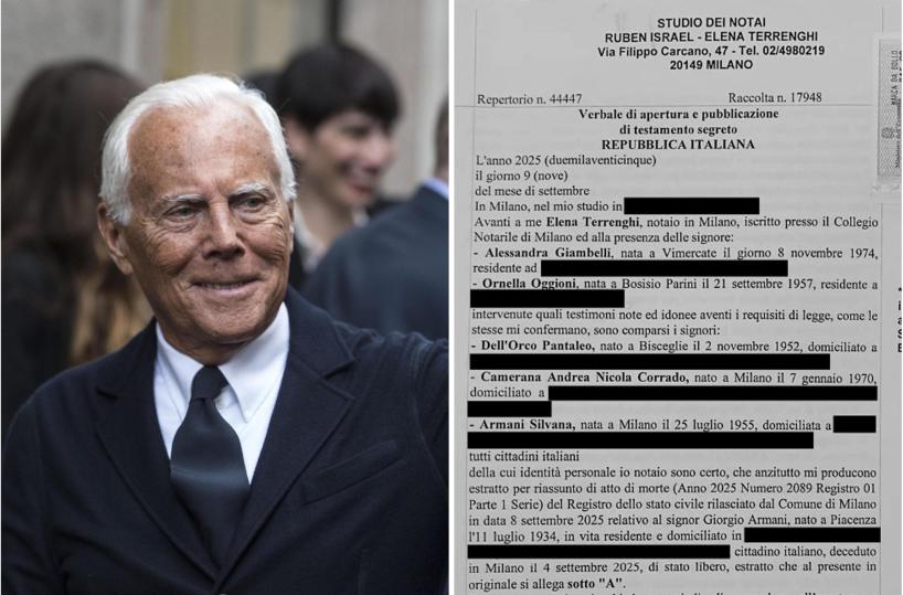 Armani impone la vendita del gruppo o la quotazione