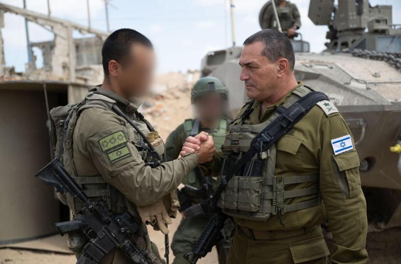 Capi dell'Idf e del comando Sud in prima linea con truppe