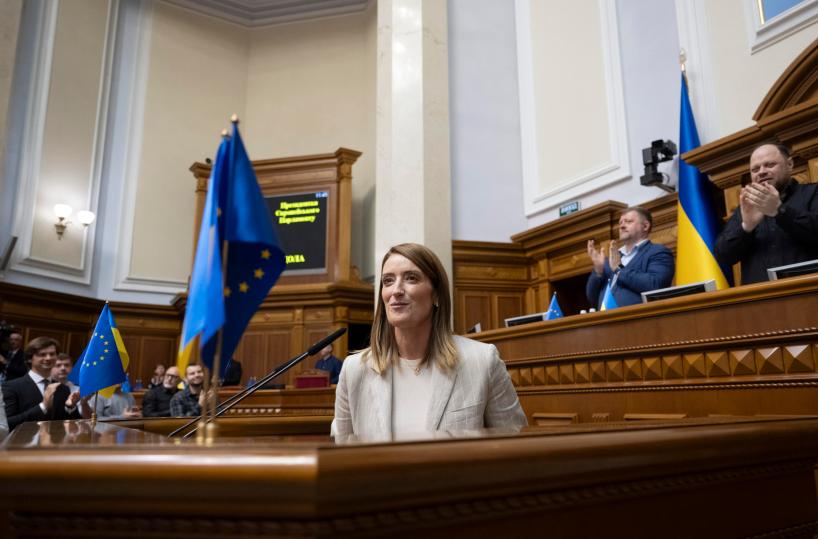 Metsola alla Rada, 'apriamo un ufficio del Pe a Kiev'