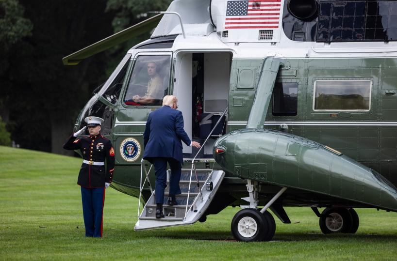 Trump è arrivato allo State Farm Stadium per Kirk