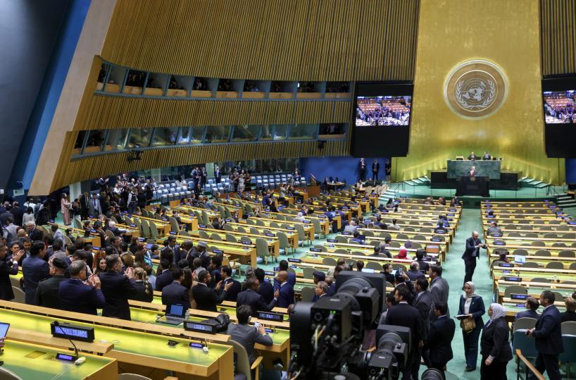 Fischi, proteste e applausi per Netanyahu a assemblea Onu