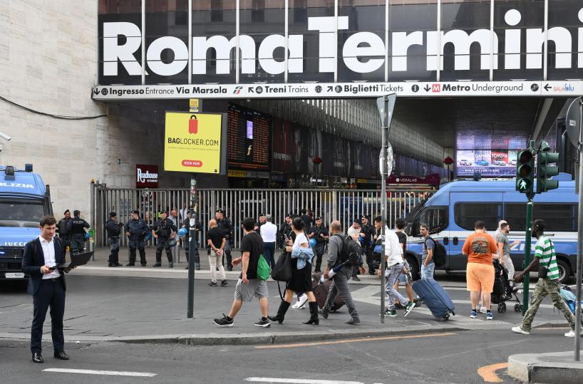 Proteste pro Pal,forze ordine cinturano stazione Termini