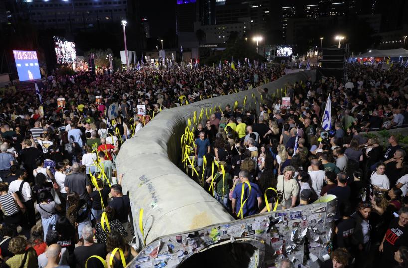 In 120mila si radunano a Tel Aviv per gli ostaggi