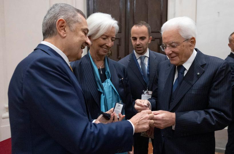 Lagarde a Mattarella, 'faro per la fiducia in Europa'