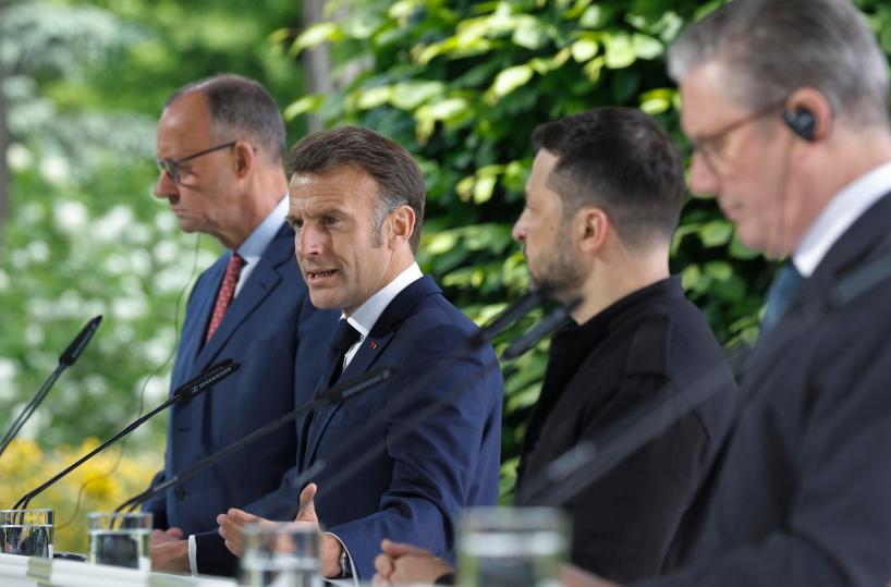 Merz-Macron-Starmer-Zelensky, preservare interessi Ue-Kiev