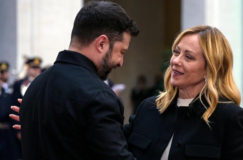 Zelensky, con Meloni un colloquio eccellente, contiamo sul sostegno dell'Italia
