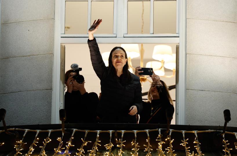 La Nobel Machado torna in pubblico per la prima volta in 11 mesi