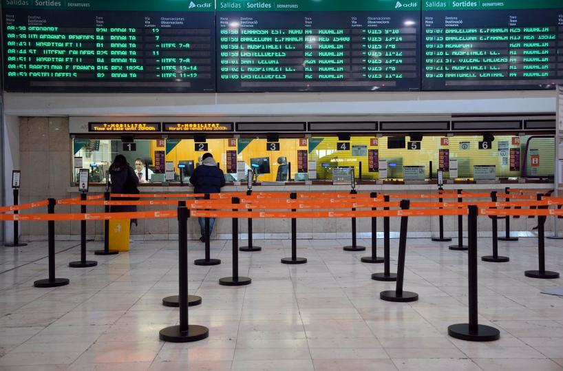 Interrotta per una frana una linea ferroviaria in Catalogna