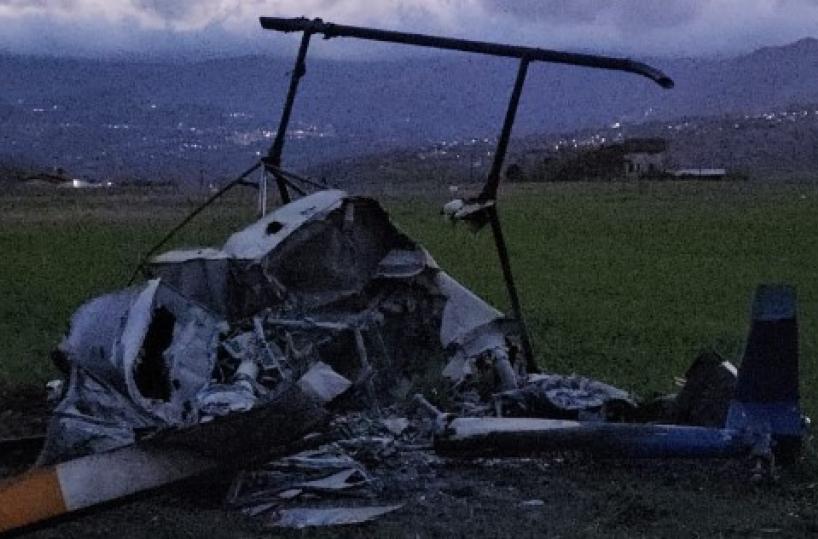 Precipita elicottero ultraleggero, un morto ed un ferito grave