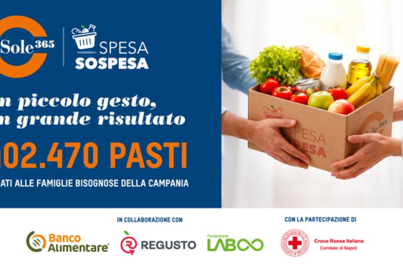 Comunicato Stampa: Sole365 e SpesaSospesa.org&reg;: la solidariet&agrave; raddoppia in Campania.