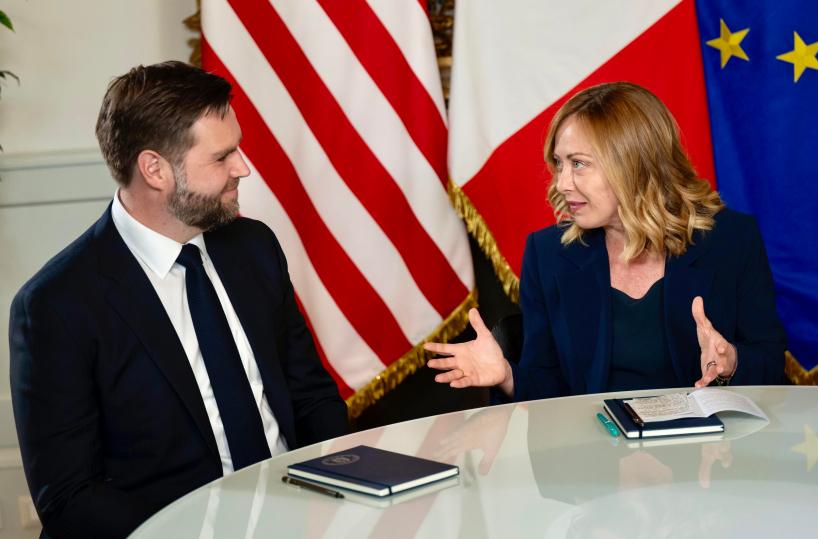 Vance vedr&agrave; domani Meloni a Milano