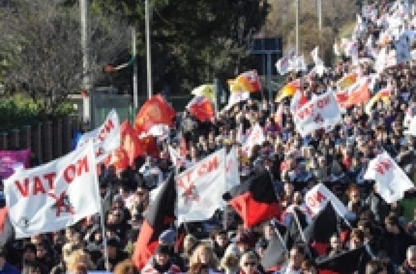 Vicesindaco Torino a marcia No Tav