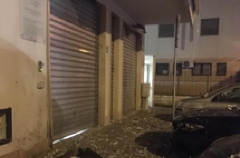 Bomba in centro anziani Foggia