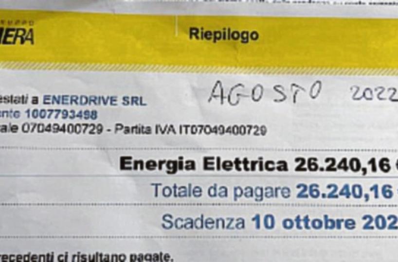 Bitonto, la bolletta da 5mila a 26mila euro: «Senza azioni concrete non sopravviviamo»