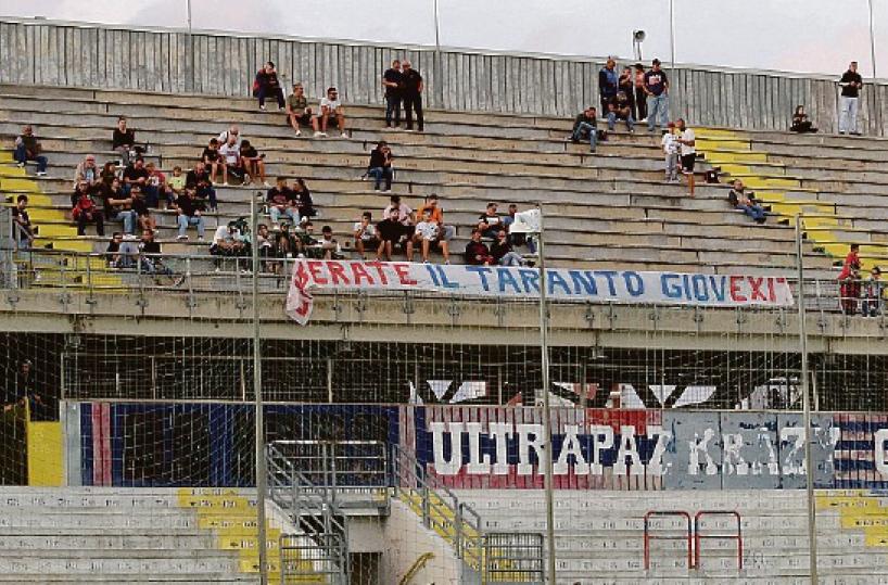 Taranto, rischio spalti vuoti anche con la Juve Stabia: la protesta del tifo non rientra