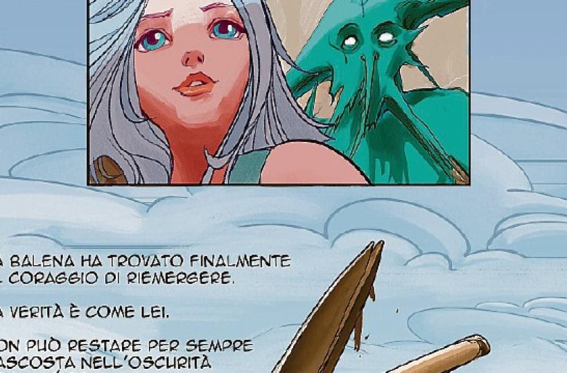 Basilicata, la Balena Giuliana diventa fumetto grazie a Giulio Giordano