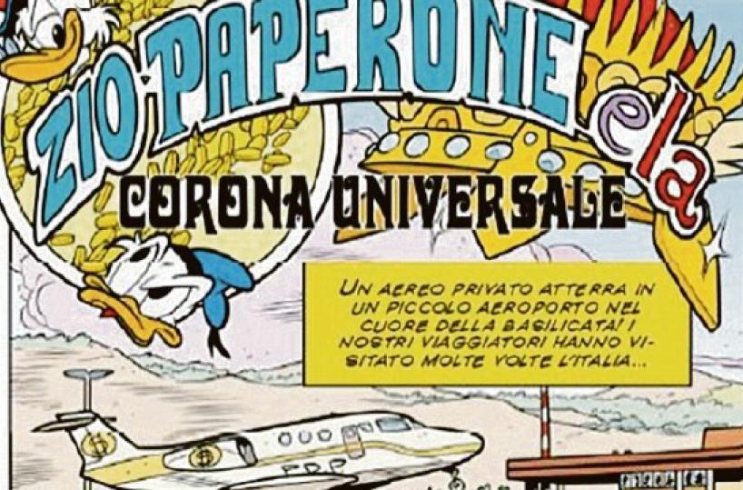 Zio Paperone atterra in Basilicata sulla pista Mattei 