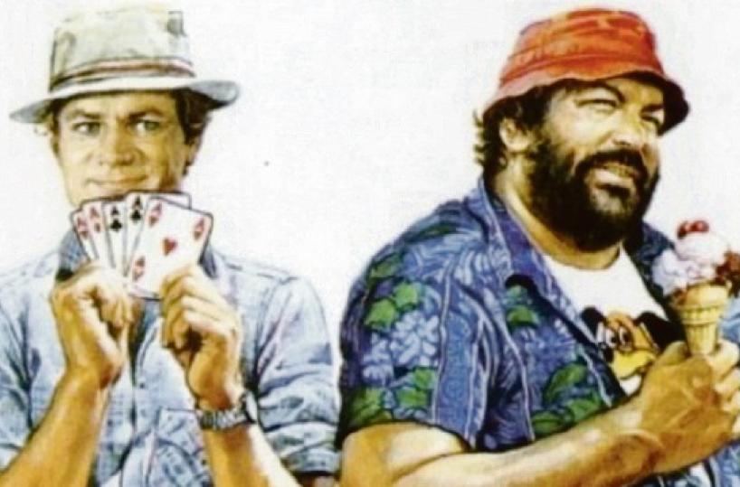 Quella botta infinita di risate giocata a «Pari e Dispari» con Terence Hill e Bud Spencer