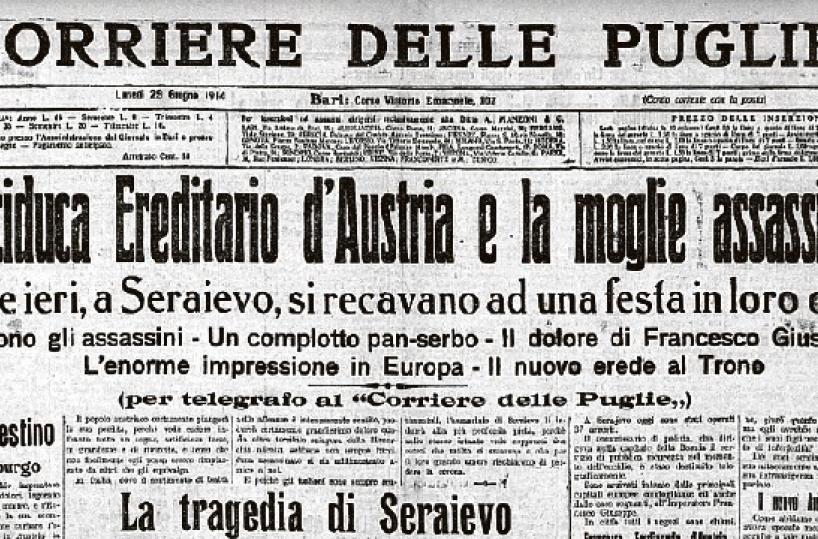 Il tragico attentato di Sarajevo. La rotta dei tedeschi in Russia