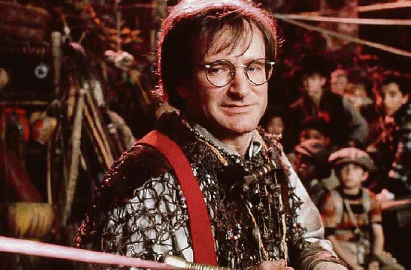 Nel film «Hook - Capitan Uncino» Peter Pan diventato adulto e perde la memoria del passato